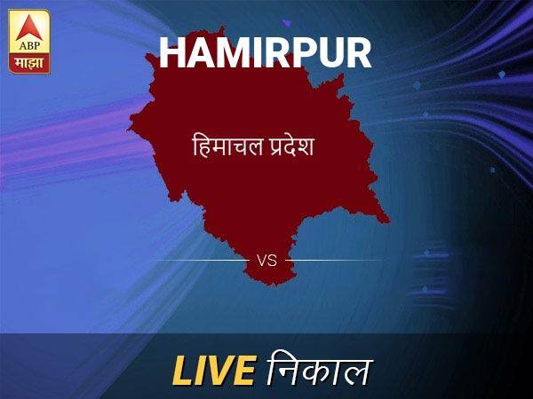 Hamirpur Loksabha Nivadnuk Result LIVE Updates Hamirpur Lok Sabha Election Result 2019 LIVE Minute By Minute Updates Hamirpur Nivadnuk Result Live Updates: हमीरपूर निवडणूक बातम्या; हमीरपूर निवडणूक लाईव्ह अपडेट